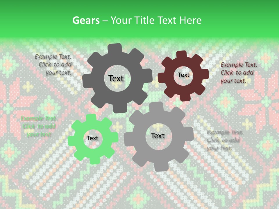 Creativity Shape Handicraft PowerPoint Template