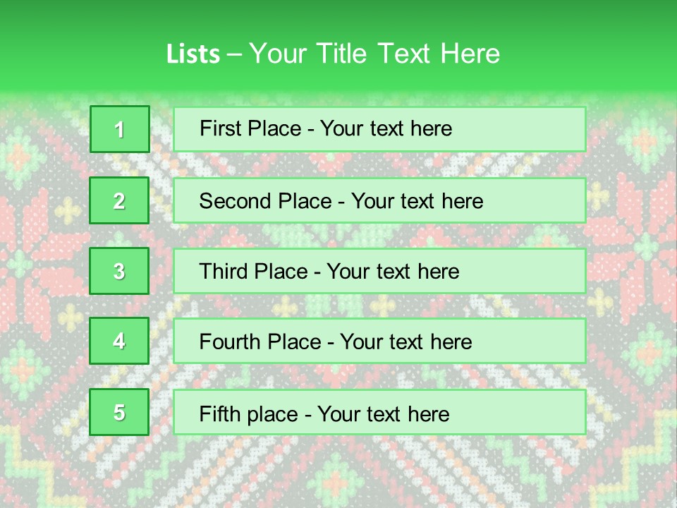 Creativity Shape Handicraft PowerPoint Template