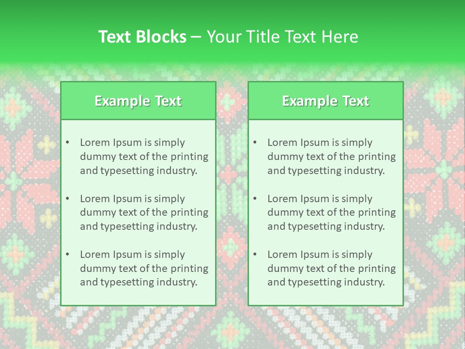 Creativity Shape Handicraft PowerPoint Template