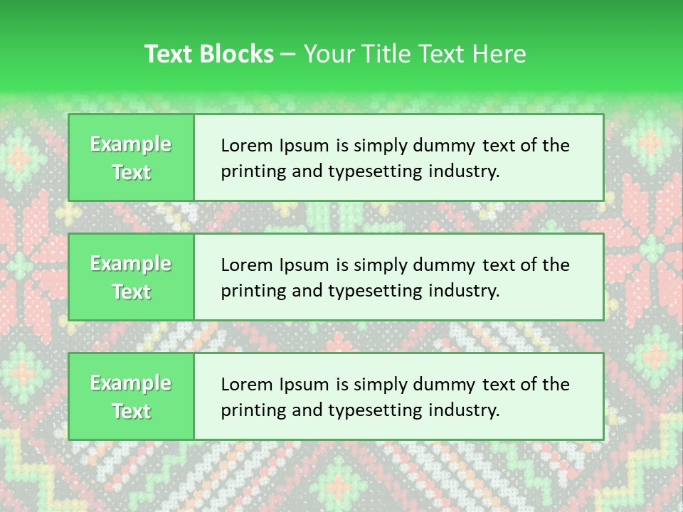 Creativity Shape Handicraft PowerPoint Template