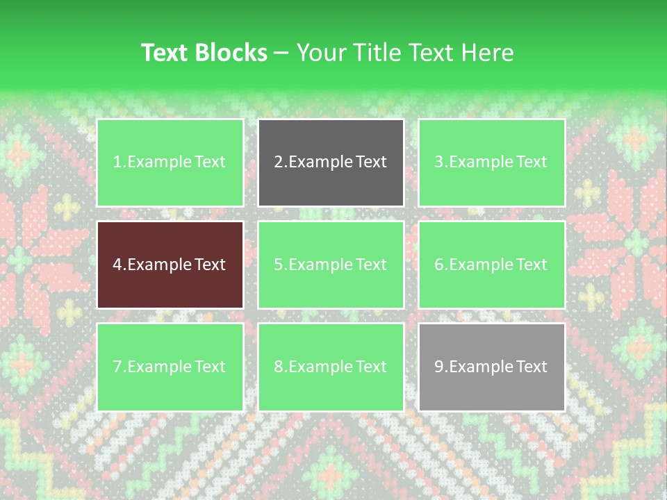 Creativity Shape Handicraft PowerPoint Template