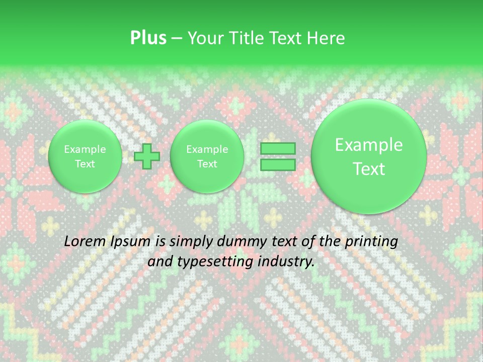 Creativity Shape Handicraft PowerPoint Template