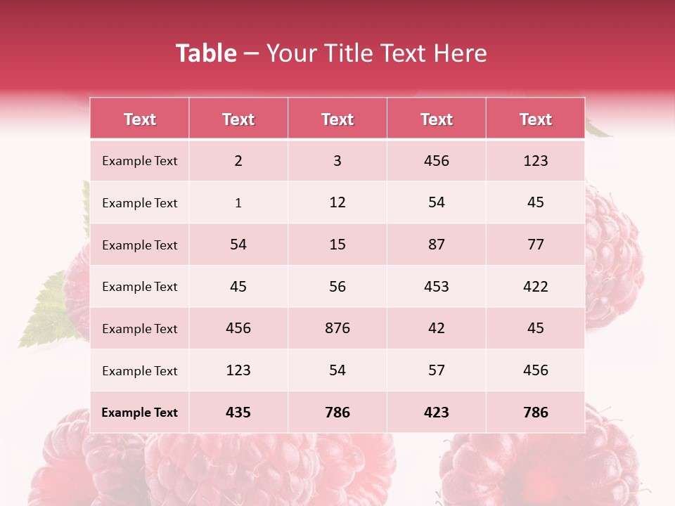 Garden Food Health PowerPoint Template