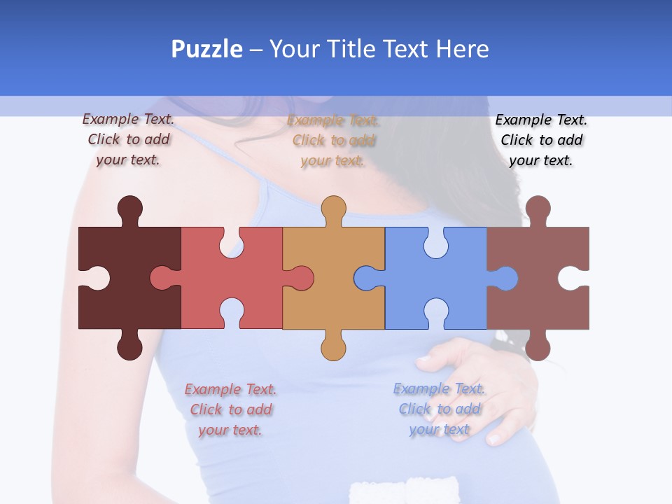 Shoes Holding Cute PowerPoint Template