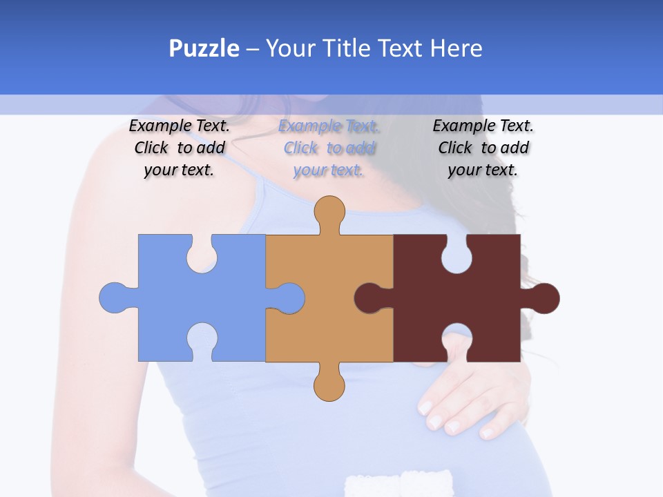 Shoes Holding Cute PowerPoint Template