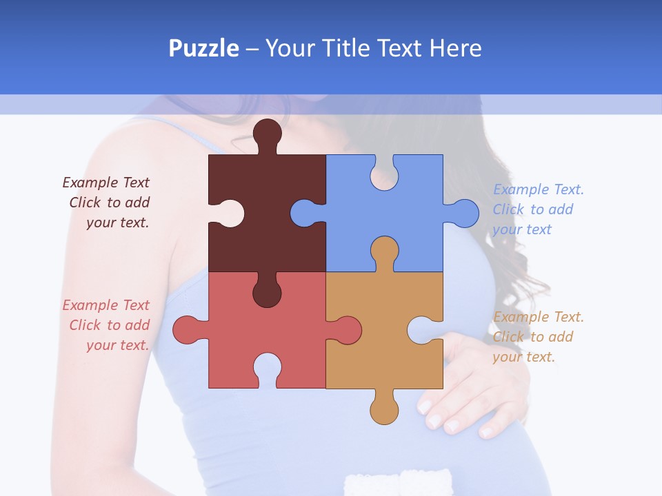 Shoes Holding Cute PowerPoint Template