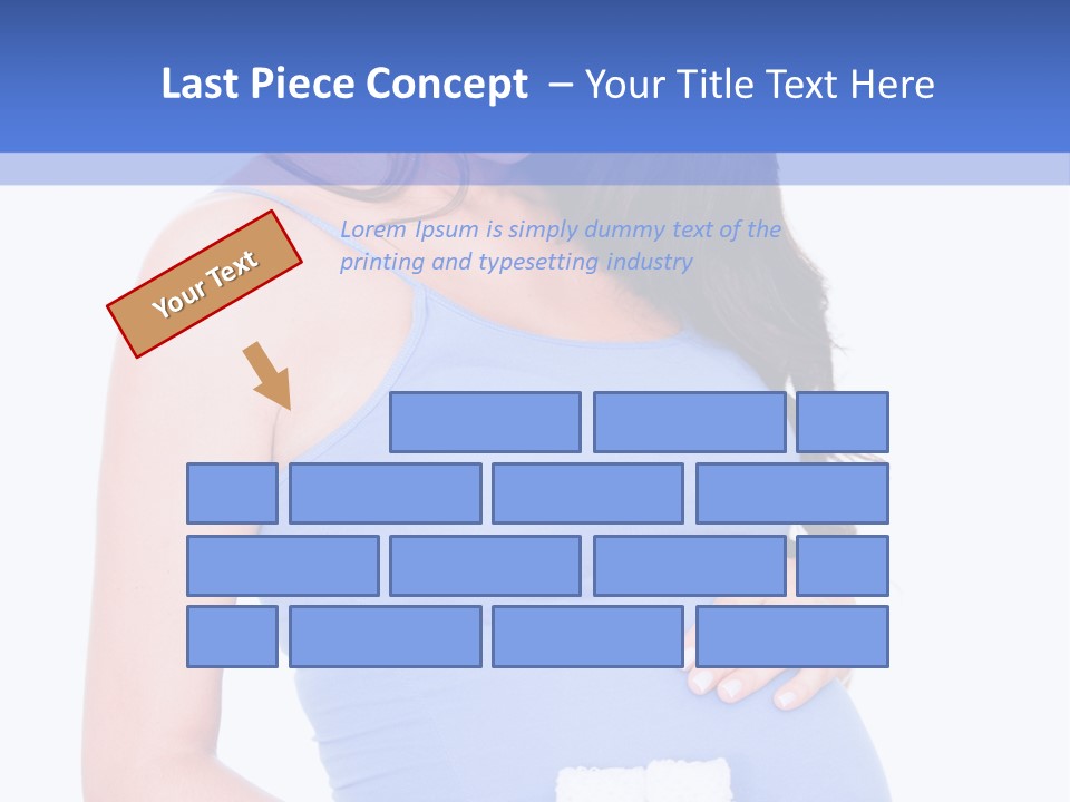 Shoes Holding Cute PowerPoint Template