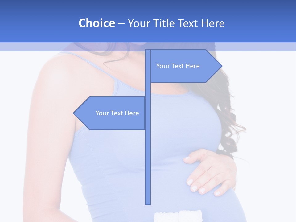 Shoes Holding Cute PowerPoint Template