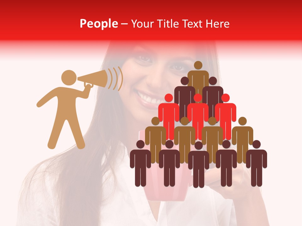 People Adorable Isolated PowerPoint Template