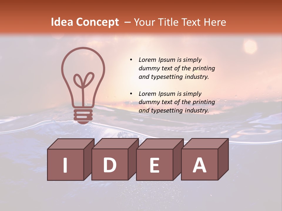 Light Element Surface PowerPoint Template