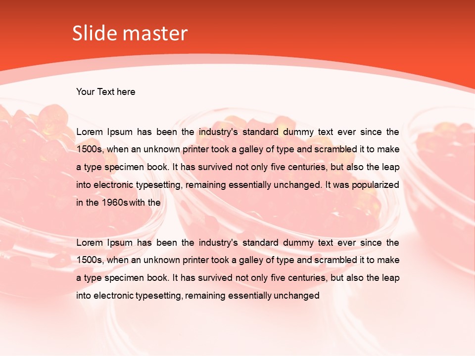 Delicious White Ingredient PowerPoint Template