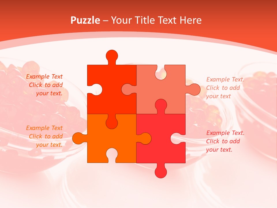 Delicious White Ingredient PowerPoint Template