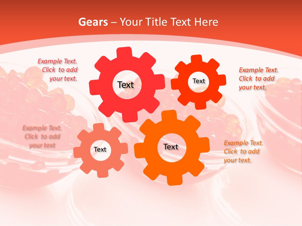 Delicious White Ingredient PowerPoint Template
