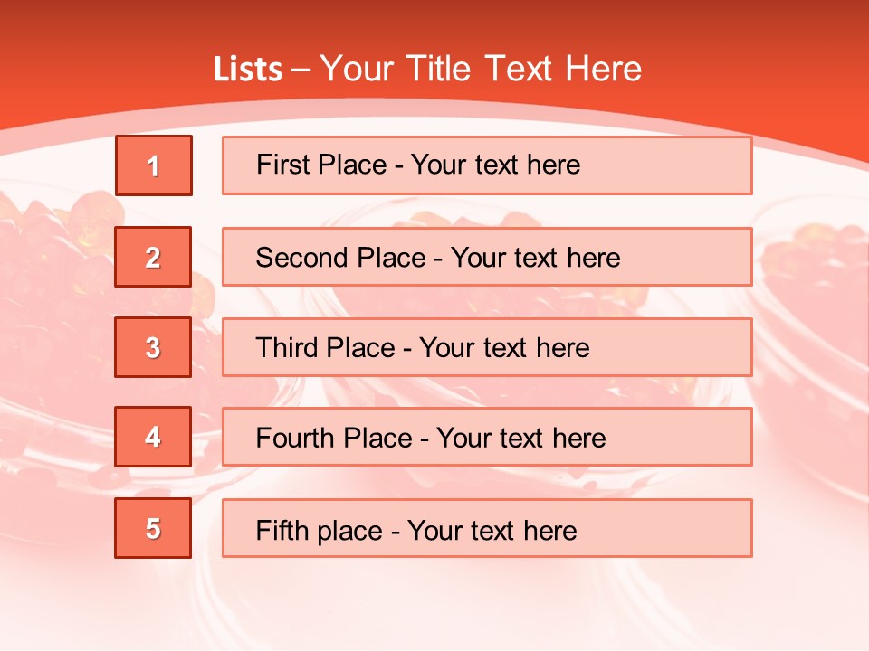 Delicious White Ingredient PowerPoint Template