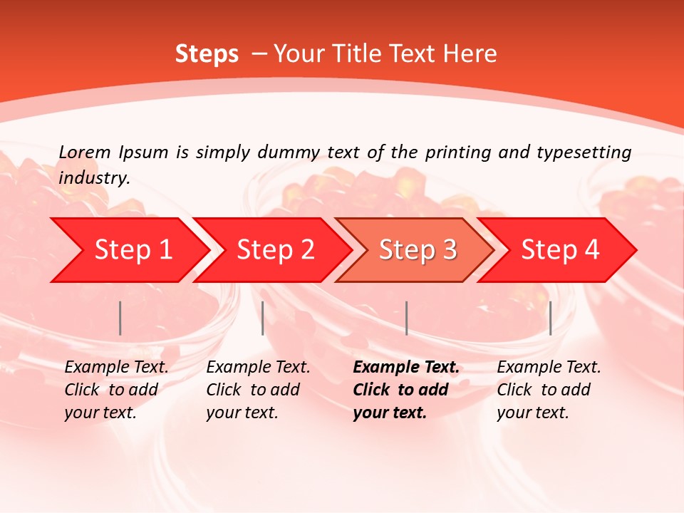 Delicious White Ingredient PowerPoint Template