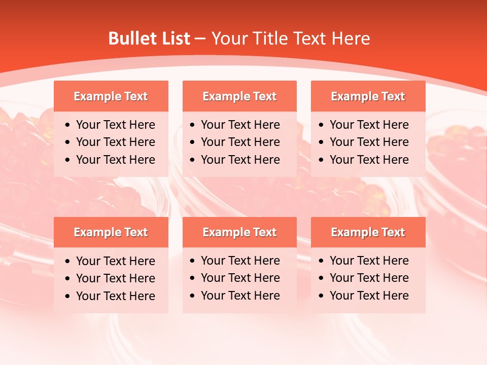 Delicious White Ingredient PowerPoint Template