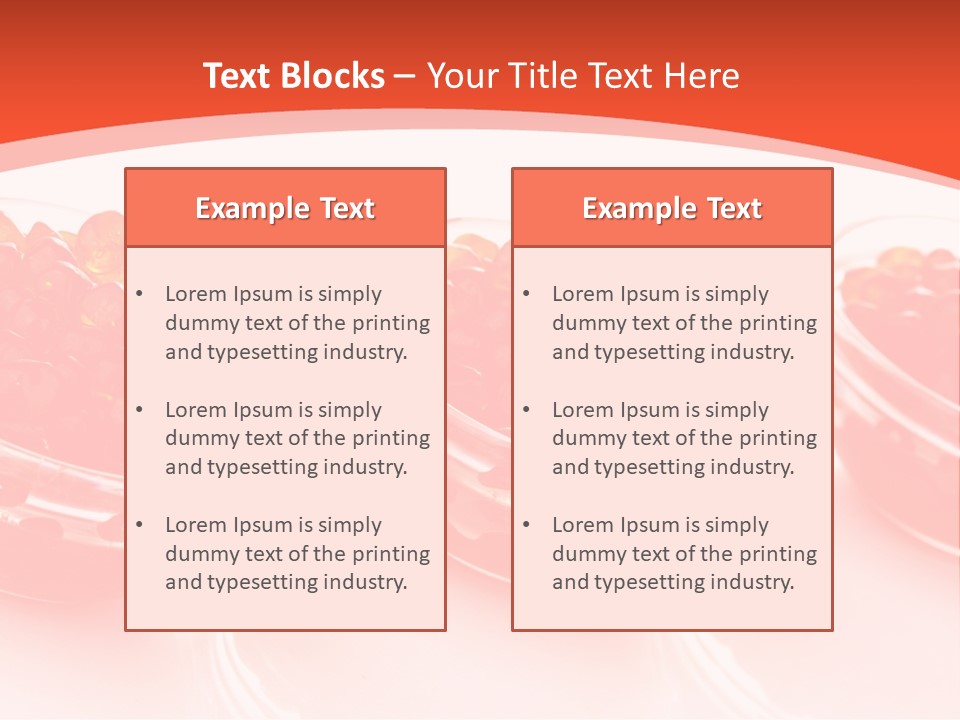 Delicious White Ingredient PowerPoint Template