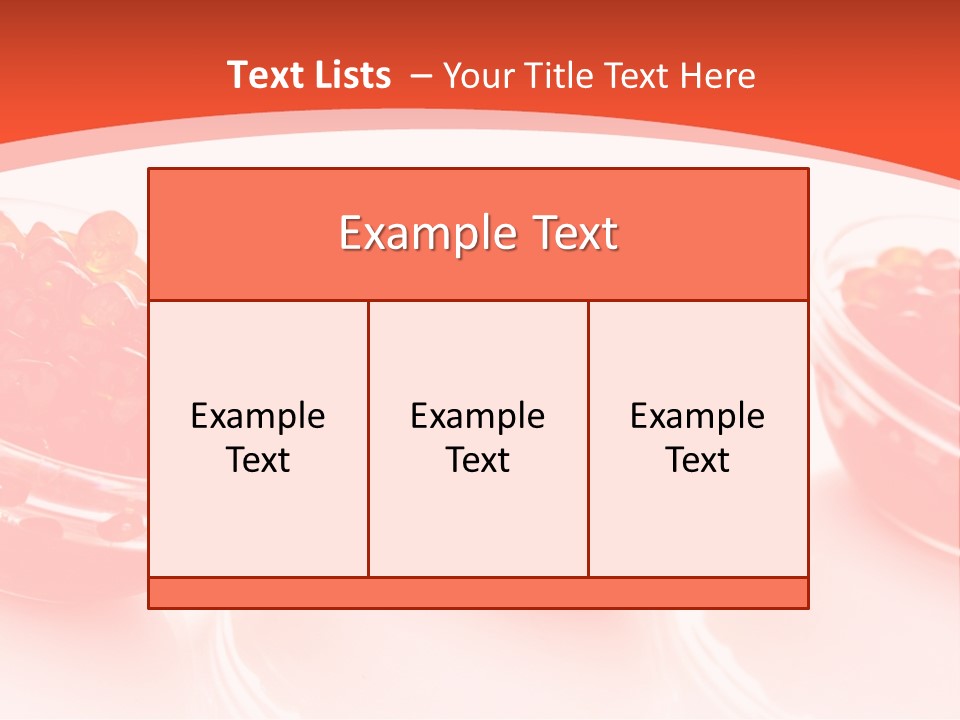 Delicious White Ingredient PowerPoint Template