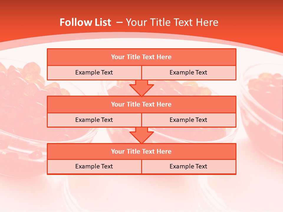 Delicious White Ingredient PowerPoint Template