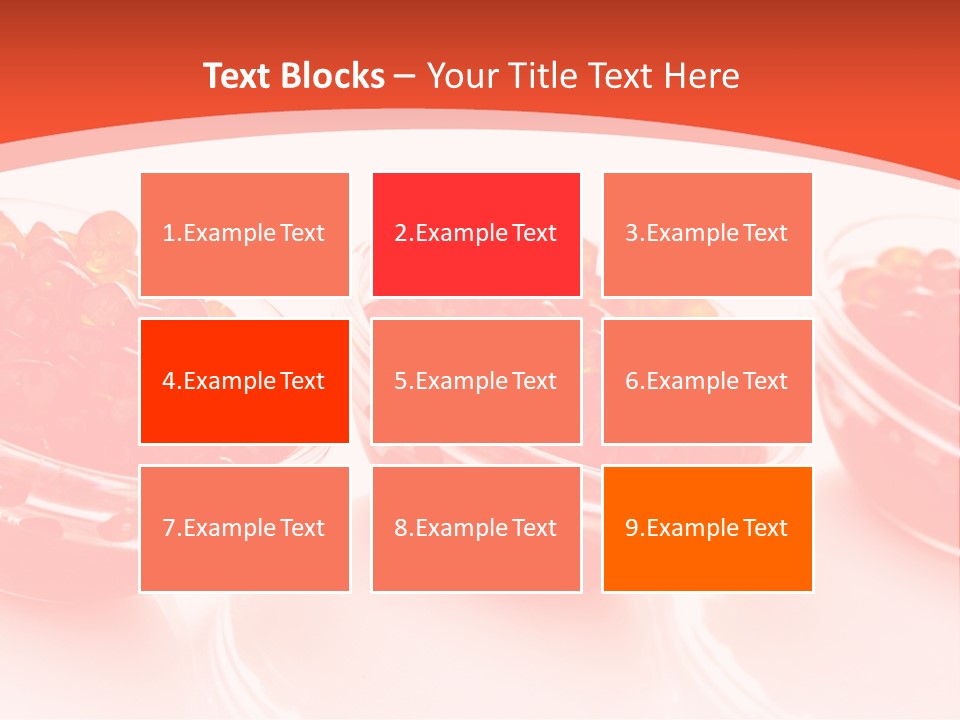 Delicious White Ingredient PowerPoint Template