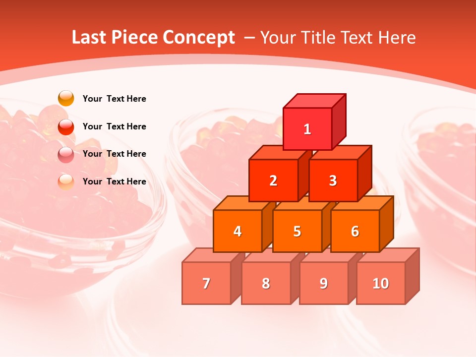 Delicious White Ingredient PowerPoint Template