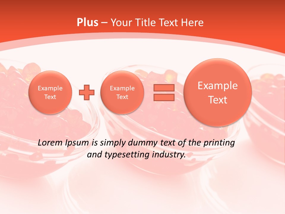 Delicious White Ingredient PowerPoint Template