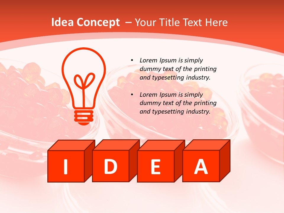 Delicious White Ingredient PowerPoint Template