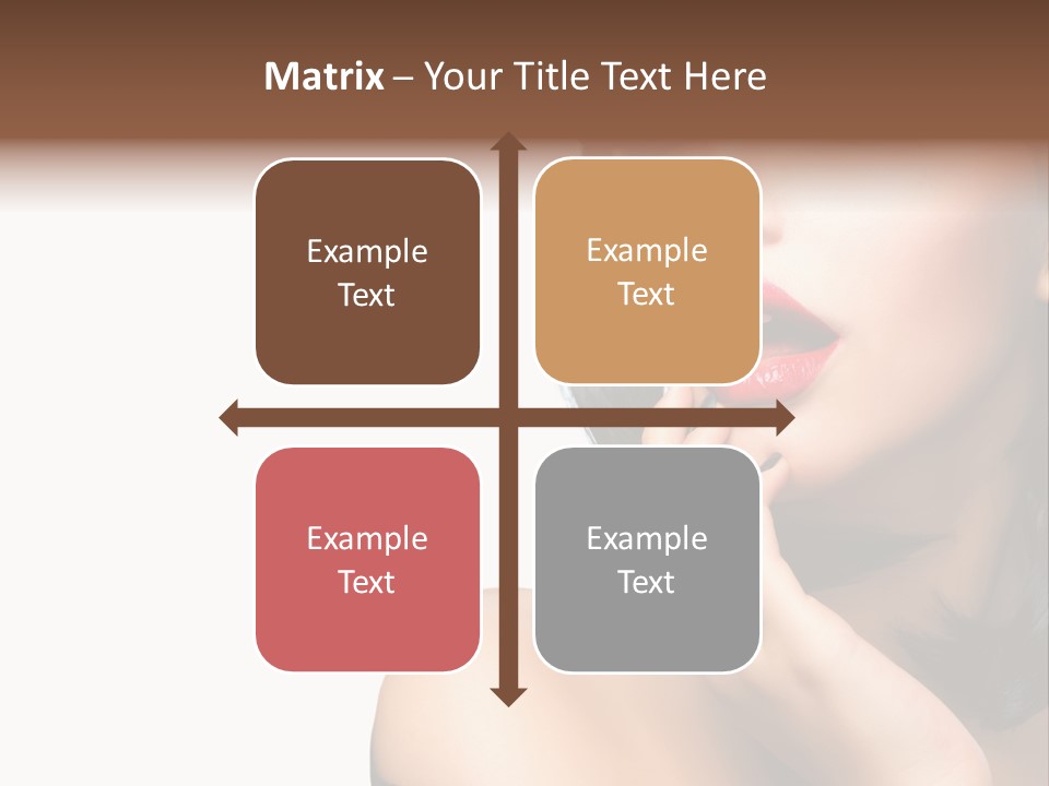 Face Isolated Lips PowerPoint Template