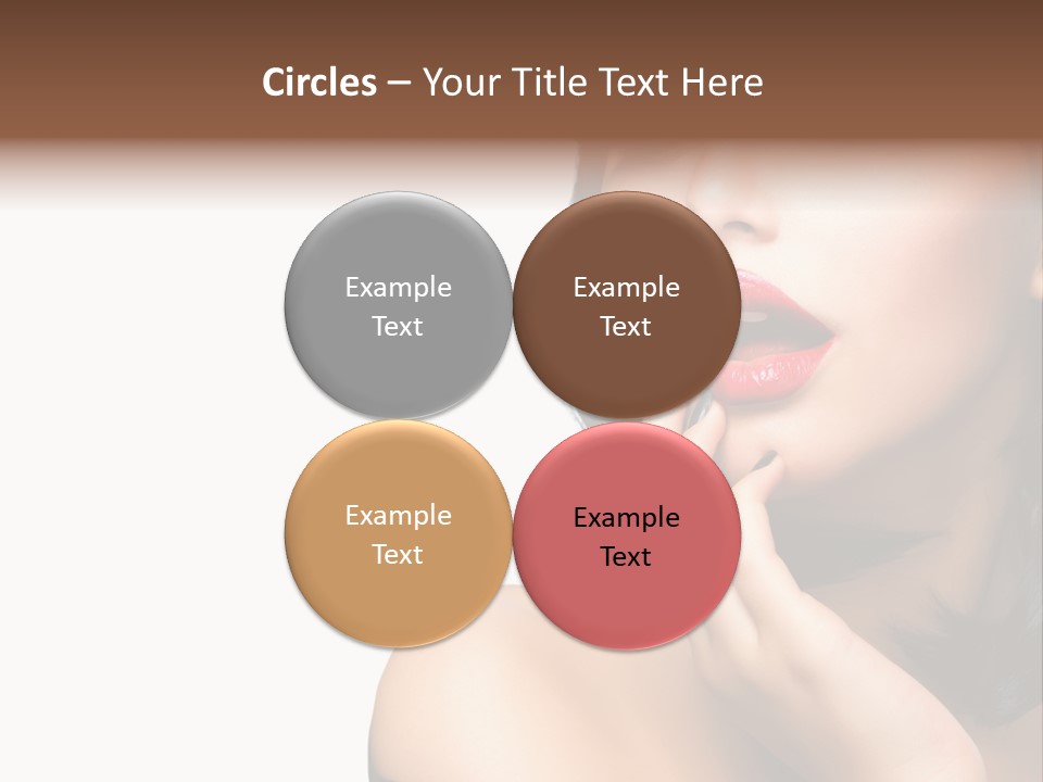 Face Isolated Lips PowerPoint Template