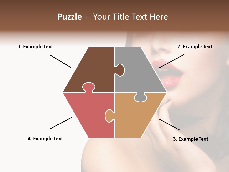 Face Isolated Lips PowerPoint Template