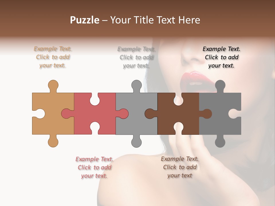 Face Isolated Lips PowerPoint Template