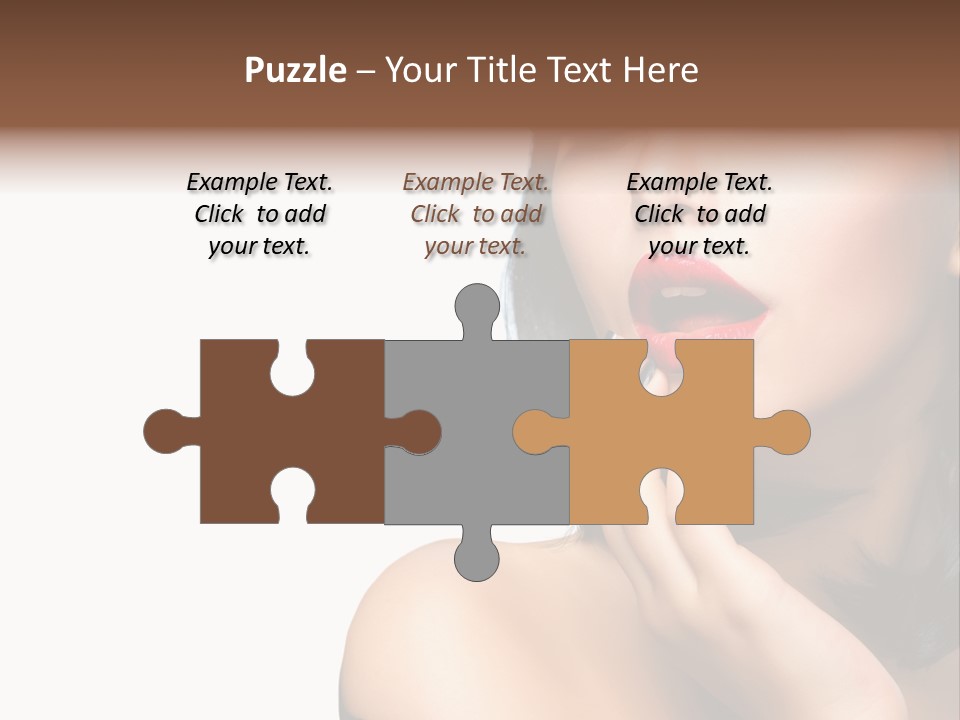 Face Isolated Lips PowerPoint Template