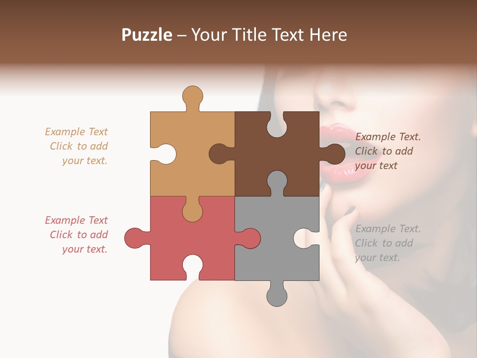 Face Isolated Lips PowerPoint Template