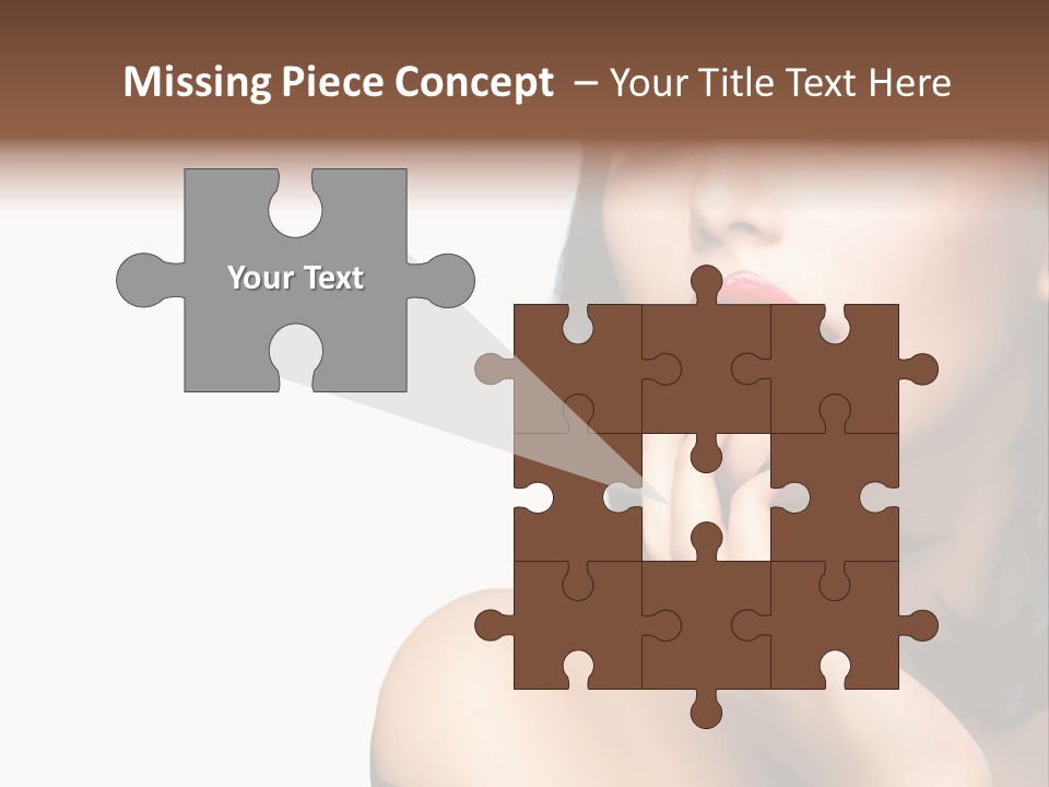 Face Isolated Lips PowerPoint Template