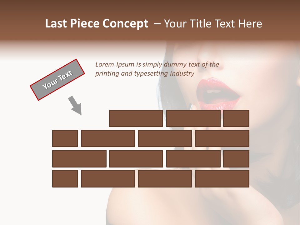 Face Isolated Lips PowerPoint Template