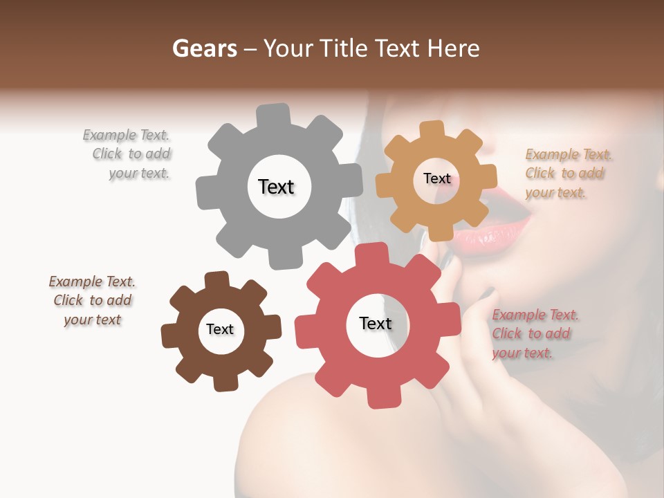 Face Isolated Lips PowerPoint Template