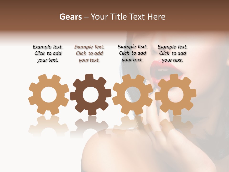 Face Isolated Lips PowerPoint Template