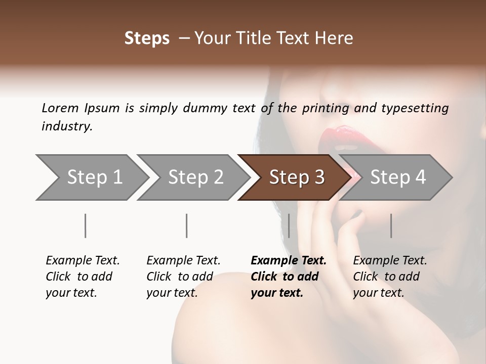 Face Isolated Lips PowerPoint Template