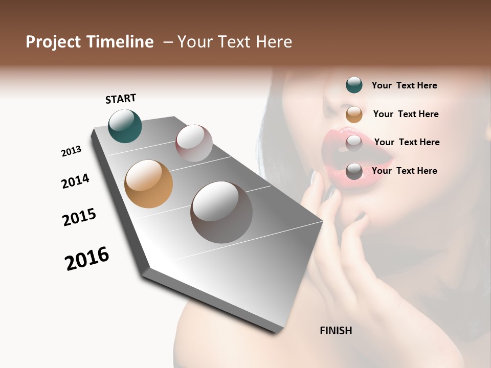 Face Isolated Lips PowerPoint Template
