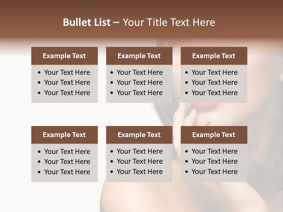 Face Isolated Lips PowerPoint Template