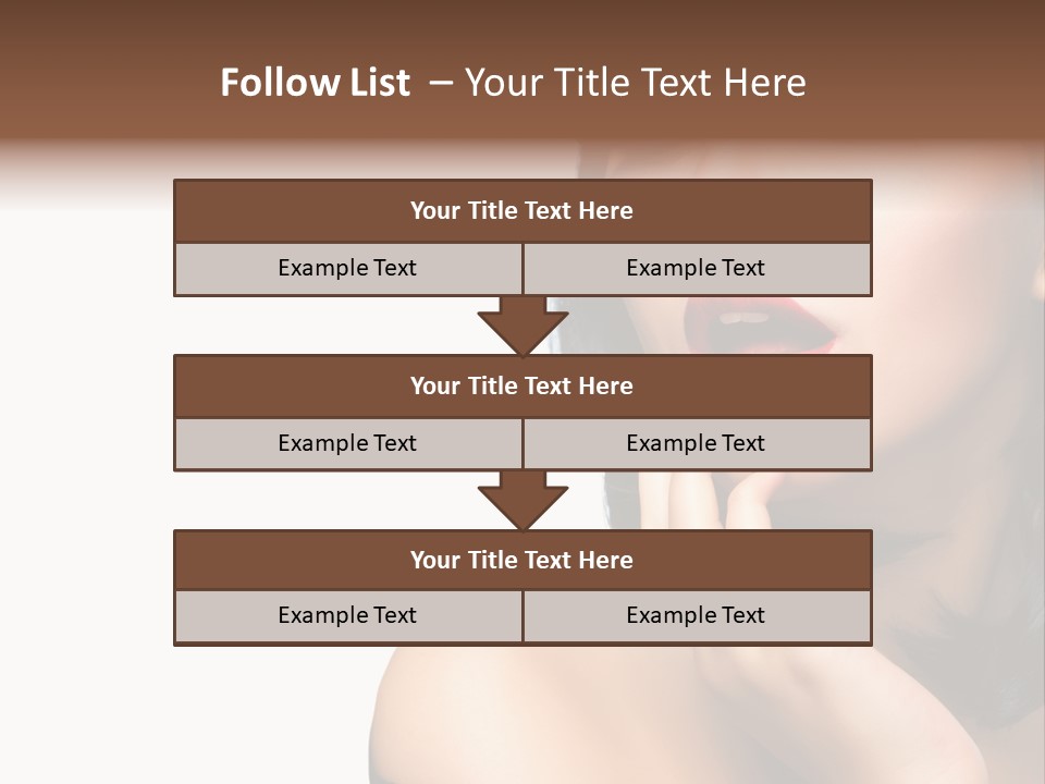 Face Isolated Lips PowerPoint Template