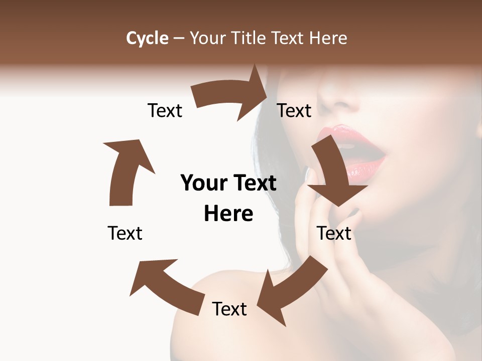 Face Isolated Lips PowerPoint Template