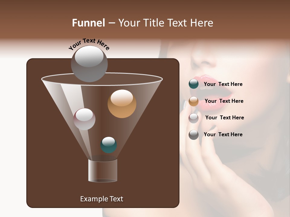Face Isolated Lips PowerPoint Template