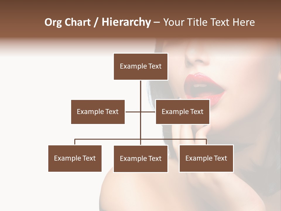 Face Isolated Lips PowerPoint Template