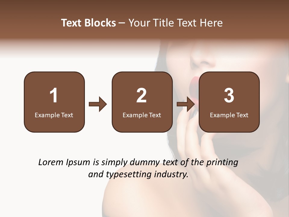 Face Isolated Lips PowerPoint Template