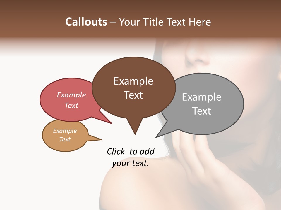 Face Isolated Lips PowerPoint Template