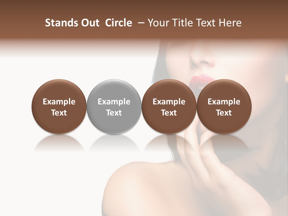 Face Isolated Lips PowerPoint Template