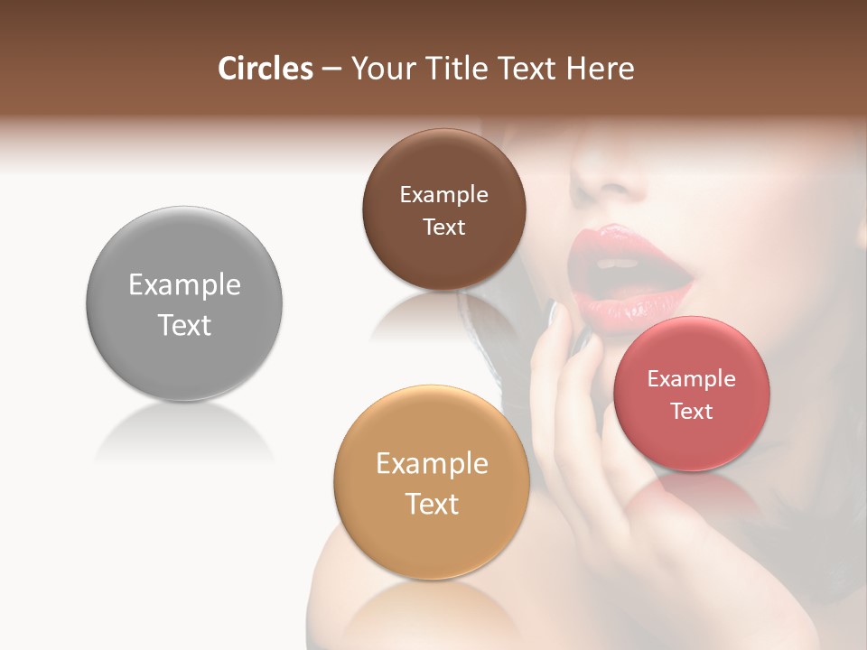 Face Isolated Lips PowerPoint Template