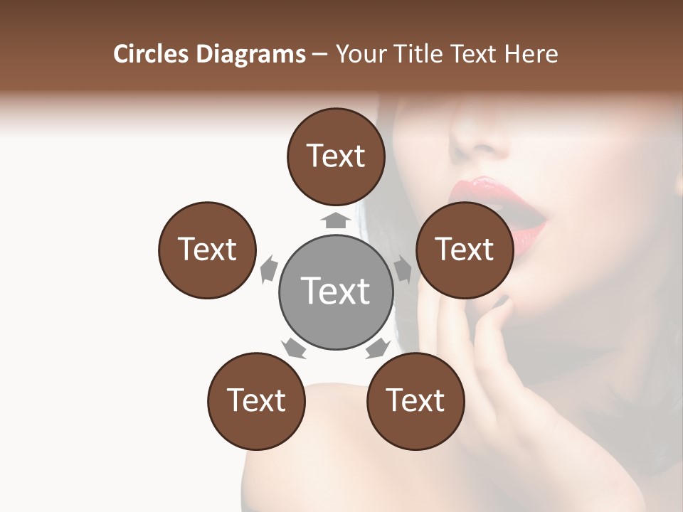 Face Isolated Lips PowerPoint Template