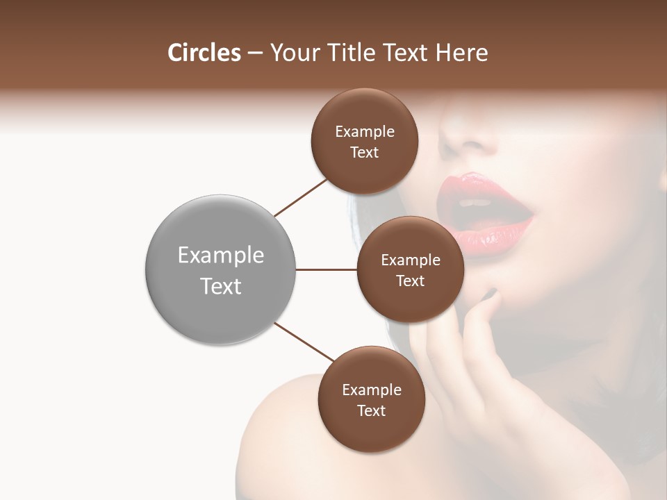 Face Isolated Lips PowerPoint Template